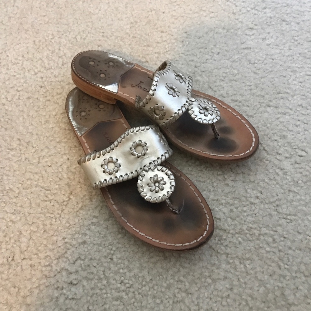 Platinum Jack Rogers sizes 6-6.5